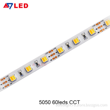 Adled Light led tape light high lumen 14.4w/m 12 volt 60leds 5050 smd multi color rgb cct led strip